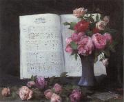 Charles Schreiber Rose Nocturne painting